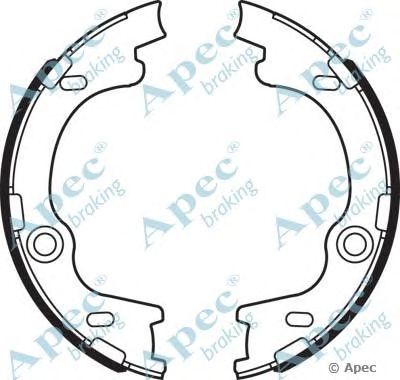 APEC BRAKING shu747 -  Комплект тормозных колодок